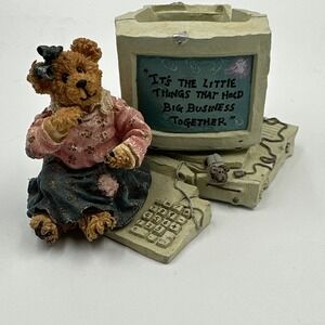 VTG Boyds Bears #4105 "Ms. Griz… Keepin' It Together" 2000 Computer Mouse Office